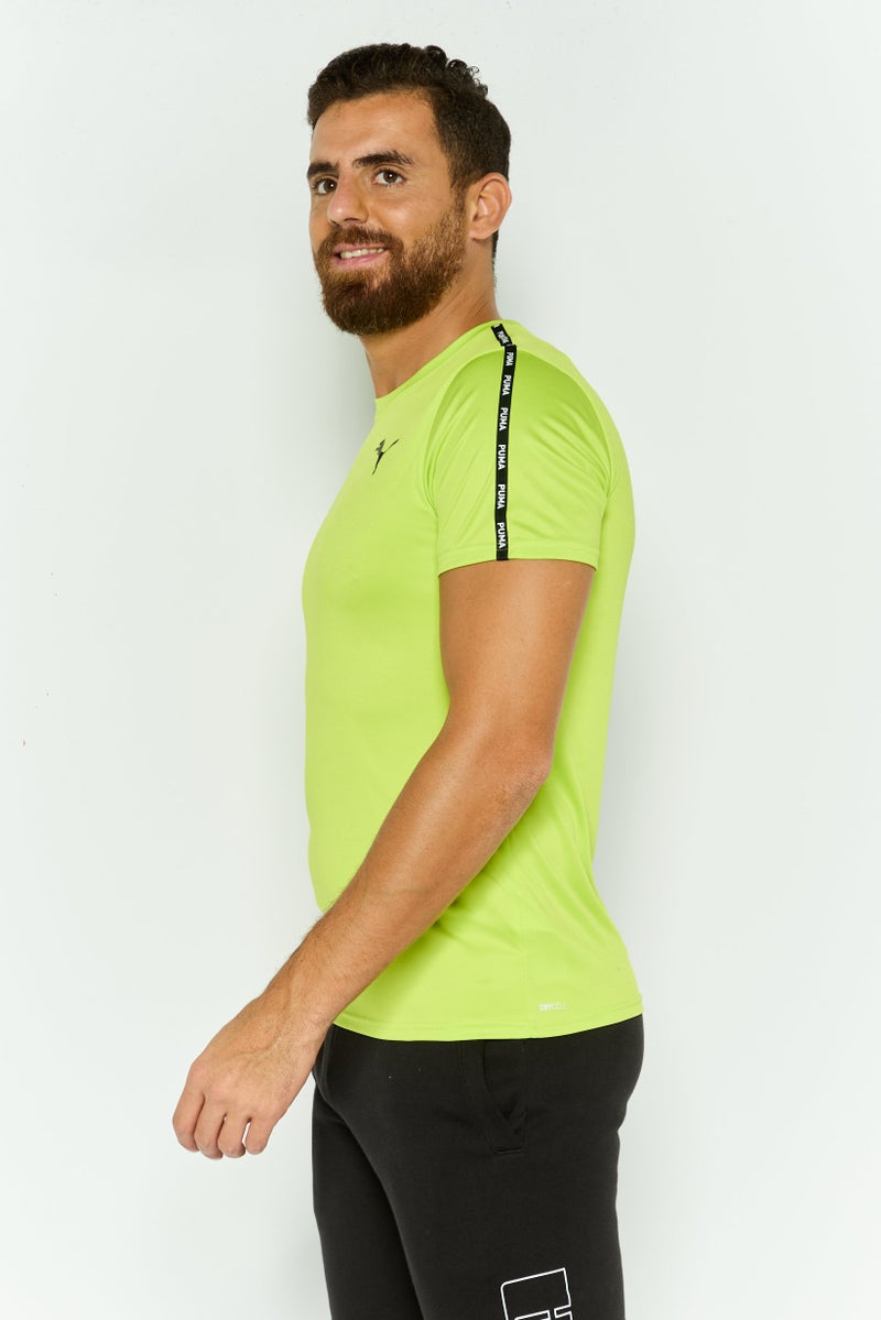 PUMA Men Sportswear Fit Short Sleeve Training T-Shirt, Lime - Image 4